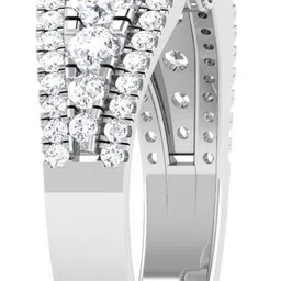 avsar R-3738 14kt Cubic Zirconia White Gold ring image 2