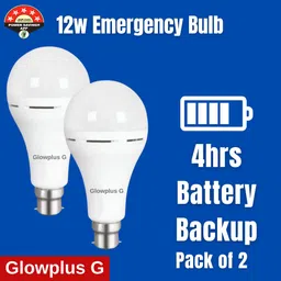 glowplus g 12W Emergency Bulbs for Rooms – Set of 2 3 hrs Bulb Emergency Light-picture-19