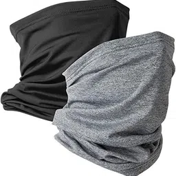 Black, Grey Bike Face Mask for Men & Women-image-0