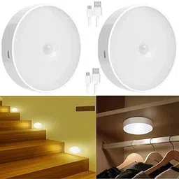 lariox Motion Sensor Light for Home with USB Charging Wireless Self LED ( Pack Of 2) Table Lamp-picture-20