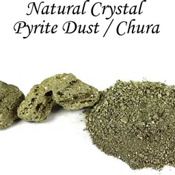 reiki crystal products Pyrite Dust Natural Crystal Dust Stone Chura Reiki Healing Stone Powder 100 Grams Approx For Reiki Healing And Vastu Correction Regular Asymmetrical Crystal Stone image 3