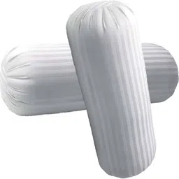 jdx Fluffy Size Polyester Fibre Stripes Bolster Pack of 2-picture-32