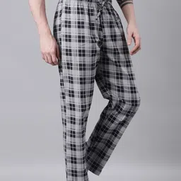 broon Men Shirt & Pyjama set Grey Printed image 3