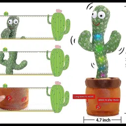 Dancing Cactus Musical Toy Can Sing, Wriggle & Repeat The Recording-120-image-6