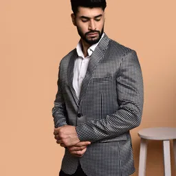 metronaut Men Printed Single Breasted Casual Blazer image 5