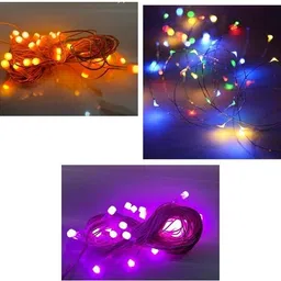 nirvaana 36 LEDs 13 m Multicolor Steady Strip Rice Lights-picture-34