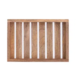 metalsmith Brown Mango Wood Rectangular Serving Tray image 4