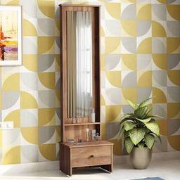 urban ladder Eve Engineered Wood Dressing Table in Classic Walnut Finish-picture-1