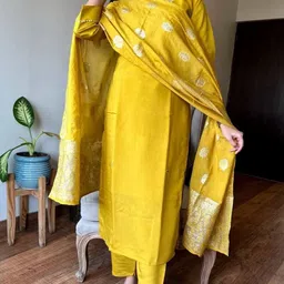 maa shakti enterprise Self Design Kurta, Trouser/Pant & Dupatta Set Self Design Kurta, Trouser/Pant & Dupatta Set image 4