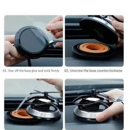 autogarh Golden Car Aroma Diffuser Air Freshener Perfume Solar for Honda brio Air Purifier image 2