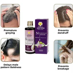 kerala ayurveda Neelibringadi Keram Combo Pack of 3 Hair Oil image 4