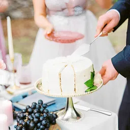 syga Set of 2 Stainless Steel Cake Knife & Server – Ideal for Birthdays and Parties Stainless Steel Cake Server image 2