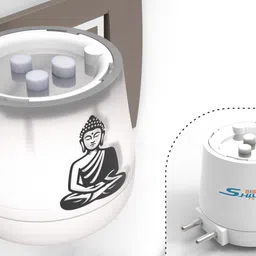 shivansh technology Electric Kapoor Dani | Camphor Burner & Diffuser with Night Lamp (The Buddha) Plastic Incense Holder-picture-22