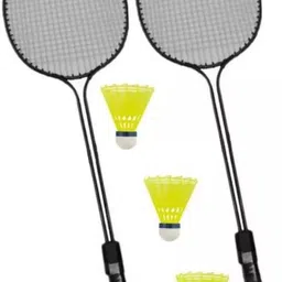 monika sports Badminton Set of 2 PC With 3 Nylon Shuttle Cock Badminton Kit-picture-26
