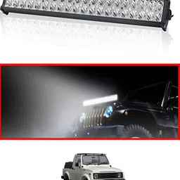 ccmm Universal White High Beam 40LED Bar Light For Vehicle With Clamp-130 Headlight Car LED for Maruti Suzuki (12 V, 55 W)-picture-21
