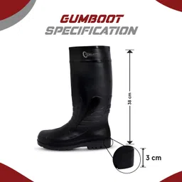 robustt PVC,Puncture & Tear Resistant,Lightweight,Super Safety Gumboot Boots For Men image 5