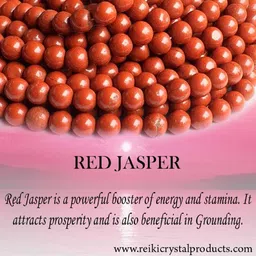 reiki crystal products Natural Red Jasper Tumble Crystals / Stones for Reiki Healing and Vastu Correction and Increase Creativity 50 Grams Tumble Stone Regular Rectangular Crystal Stone image 2