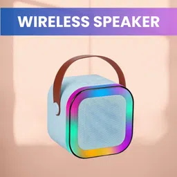 GUGGU W12 (PORTABLE WIRELESS BLUETOOTH SPEAKER) Dynamic Thunder Sound & RGB LightI220 10 W Bluetooth Laptop/Desktop Speaker-picture-24