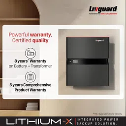 1250 VA Livguard Lithium-X 1500 with 84 Months Warranty Solar Compatible Lithium Ion image 2