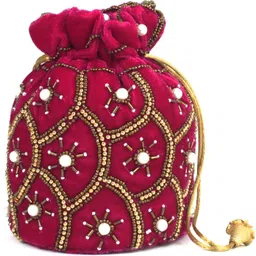 beijobolsa Women Pink Potli image 3