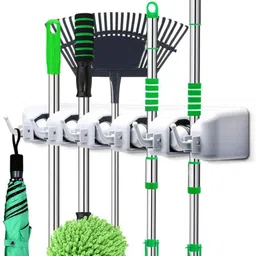 drumstone Multicolor Plastic Broom Holder image 1