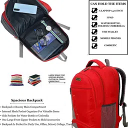 sbcollection Medium 29 L Backpack School Bag for Class 4th to 10th Standard Tuition School College All Day Use image 2