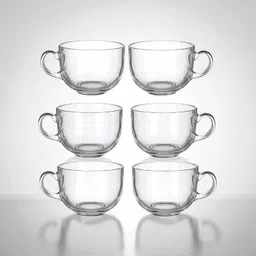 Pack of 6 Glass Unique 6 pcs cupset for household42-image-0