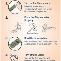 ADICARE Pratham Flexible Digital Thermometer (Pack of 5) | Fast & Accurate Temperature Reading | Fever Check Thermometer For Adults & Kids Thermometer image 4
