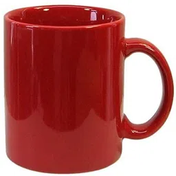tee mafia plain-red Ceramic Coffee Mug image 1