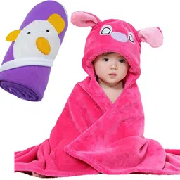 Embroidered Crib Hooded Baby Blanket for AC Room-image-22