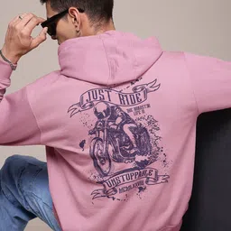 roadster Men Full Sleeve Printed Hooded Sweatshirt-picture-12