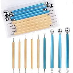 ortan 9 Dotting Ball Tools Set for Rock Painting,Clay Modeling Embossing Nail Art-picture-10