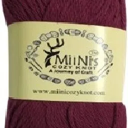 Premium 100% Cotton Crochet Yarn – Soft & Colorful Skein (14x8 cm) -Red Mergenta Manual Yarn Winder-image-53