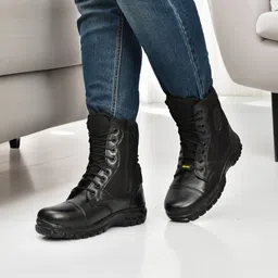 skypher Men’s Stylish Leather Boots Boots For Men image 5