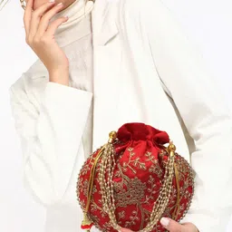 sf beauty Women Red Potli image 2