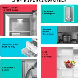 black+decker 265 L Frost Free Double Door 3 Star Refrigerator image 2