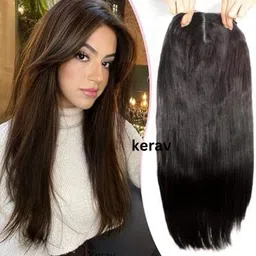 kerav 3 chlip topper hair extension for woman Hair Extension-picture-26
