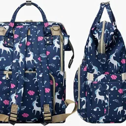 stylora Premium Baby Diaper Bag Spacious, Waterproof Backpack & Multiple Pockets Mothers printed diaper bag image 5