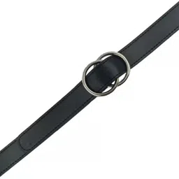 niddleman fashion india Girls Black Artificial Leather Belt image 2