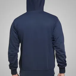 reya Men Full Sleeve Solid Hooded Sweatshirt image 2