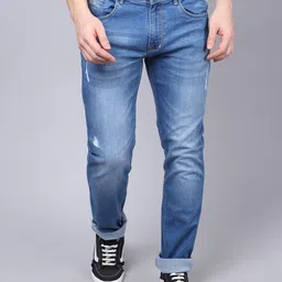 cantabil Men Regular Mid Rise Blue Jeans image 1