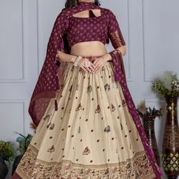 julee Printed Semi Stitched Lehenga Choli-picture-12