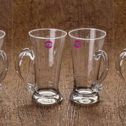 (Pack of 6) New Bavrage Tumbler Pilsner Glass Beer Mug With Handle Set Of 6-BR025 Glass Set Water/Juice Glass-image-52