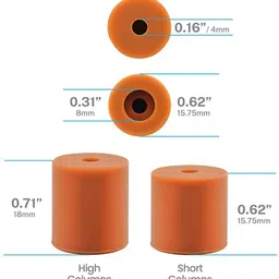 hasthip Printer Heat Bed Leveling Parts, Silicone Column Solid Mounts, Level Plate/Bed image 2