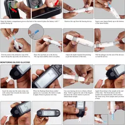 control d 50 Strips & Automatic Glucose Blood Sugar Testing Machine Digital Glucometer image 5