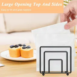 hasthip Modern Metal Napkin Holder for Table and Kitchen Matte Trivet image 3