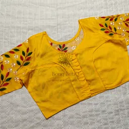 bong butiq Round Neck Women Blouse image 2