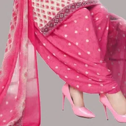 ayka clothings Unstitched Crepe Salwar Suit Material Floral Print image 3