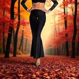 The Stanch Shapeware Black MT0027 Lycra Blend Petticoat-image-27