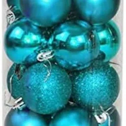 vital creations New_20 pcs 3 cm Blue Christmas Balls Christmas TreeT73 Balls Pack of 20 image 2